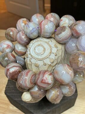 Sedona Silk ✨Aurora Agate with Amethyst 16mm